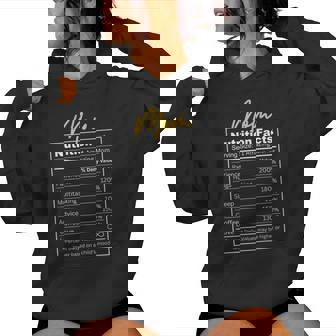 Mom Nutrition Facts Humorous Mother’S Day Women Hoodie - Monsterry
