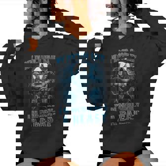 Graphic For Ns Alpha Wolf Beast Meme Women Hoodie - Thegiftio UK