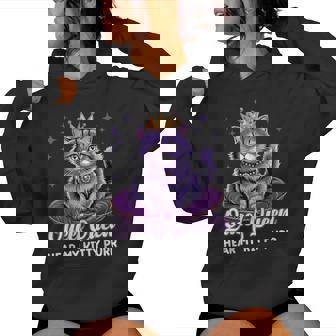 Queef Queen Cat Inappropriate Dirty Adult Humor Jokes Women Hoodie | Mazezy