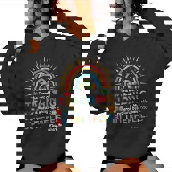 Teacher The Wonder Of Teaching Is Watching Caterpillar Women Hoodie - Thegiftio UK