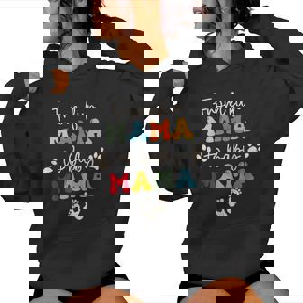 From Fur Mama To Baby Mom Groovy Dog Cat Owner Mom Pregnant Women Hoodie - Thegiftio