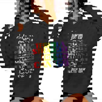 Gay Pride Month Straight Friend Lgbtq Ally Rainbow Women Women Hoodie - Thegiftio UK