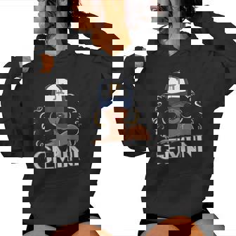 Gemini Queen Black Woman Cap Zodiac Sign Birthday Women Hoodie - Monsterry