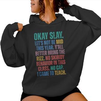 Gen Alpha Slang Teacher Teacher Group Back To School Women Hoodie - Thegiftio UK