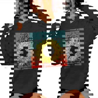 Girasol Mensaje Positivo Motivacional Flor Arte Floral Sudadera con capucha para mujer - Regaloses