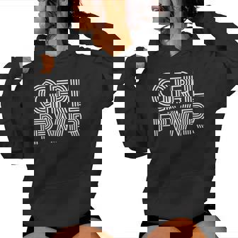 Girl Power Grl Pwr Citation De Motivation S Féministes Sweat à capuche femme - Cadeauxyz