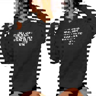 Girls Just Wanna Have Fun Y2k レディースパーカー - Kawaiitshirt