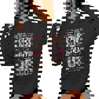Goded Me Two Titles Mom And Wife Mother's Day Floral Women Hoodie | Mazezy