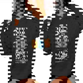 Golf And Beer That's Why I'm Here ゴルフ ビールを飲む人 レディースパーカー - Kawaiitshirt