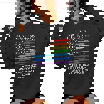 Good Necessary Trouble Lives On Rainbow Usa Flag Resistance Women Hoodie | Mazezy