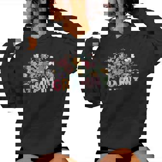Grammy For Grandma Wildflower Floral Women Women Hoodie - Monsterry