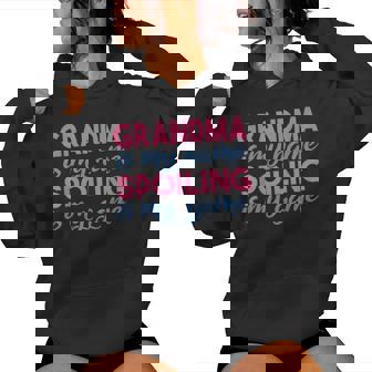 Grandma Is My Name Spoiling Is My Game Family Mother Grandma Women Hoodie - Monsterry