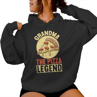 Grandma The Pizza Legend Mother's Day Pizza Making Women Hoodie - Thegiftio UK