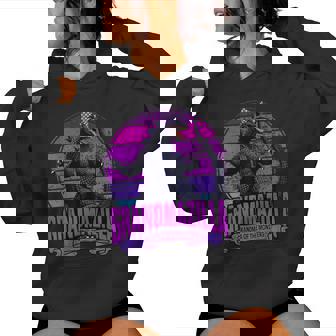 Grandmazilla Grandma Of The Monsters Mother's Women Hoodie - Monsterry