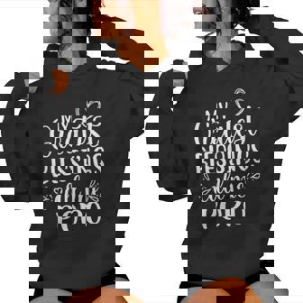 My Greatest Blessings Call Me Popo China Chinese Grandma Women Hoodie - Monsterry