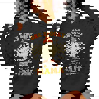 Groovy Boo One Spooky Mama First Halloween Birthday Boy Women Hoodie - Thegiftio