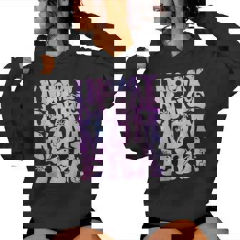 Groovy In My Dance Mom Era Mom Life Tie Dye Women Hoodie - Monsterry