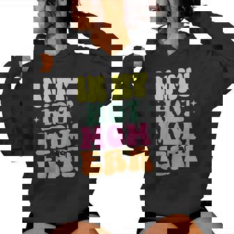 Groovy In My Hot Mom Era Baby Announcement Women Hoodie - Monsterry