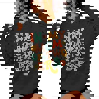 Groovy In My Mom Of Two Era Mother's Day Women Hoodie - Monsterry