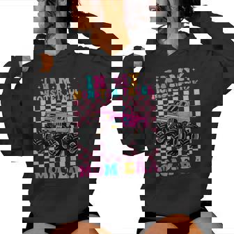 Groovy In My Monster Truck Mom Era Monster Truck Mama Women Hoodie - Thegiftio UK