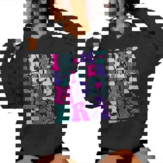 Groovy In My Spider Mom Era Mama Women Hoodie - Monsterry