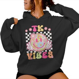 Groovy Tk Vibes First Day Of School Teacher Girls Tk Crew Women Hoodie - Thegiftio UK