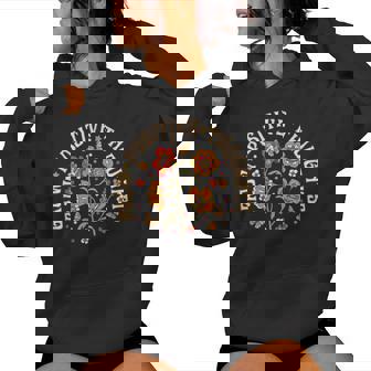 Grow Positive Thoughts Flower Women Hoodie - Monsterry
