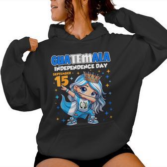 Guatemala Independence Day September 15 Celebration Girls Women Hoodie - Thegiftio