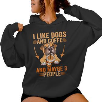 Me Gustan Los Perros Café Talez 3 Personas Divertidas Perroarcástico Es Sudadera con capucha para mujer - Regaloses