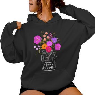Happiness Is Being A Mammie For Mom Flower Women Hoodie - Thegiftio UK