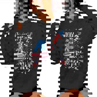 Happy 4Th Of July Us Flag 4Th Of July Fireworks Men Women Hoodie - Monsterry