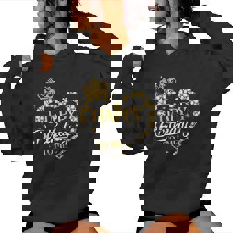 Happy Birthday To Me Queen Heart African American Afro Woman Women Hoodie - Thegiftio