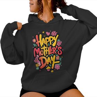Happy Mother's Day Floral For Mom And Grandma Women Hoodie - Thegiftio UK