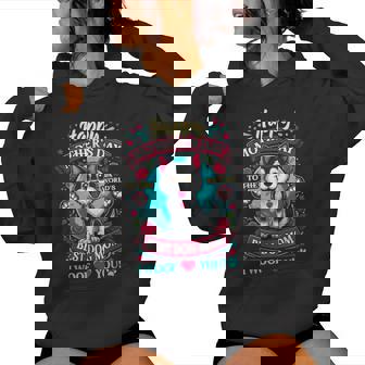 Happy Mother's Day To World's Best Dog Mom I Woof You Women Hoodie - Monsterry