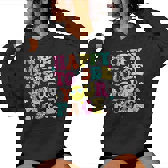 Happy To See Your Face Teacher Back To School Women Hoodie | Mazezy