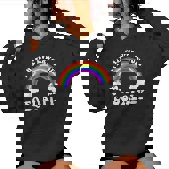 I Hate Everyone Equally Lgbtq Pride Flag Rainbow Women Hoodie - Monsterry