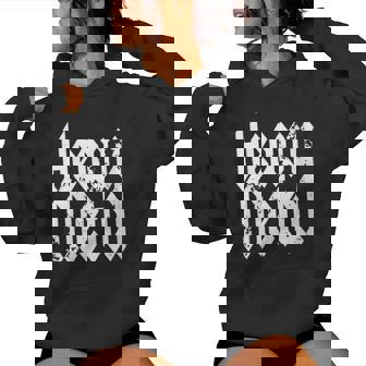 Heavy Metal Música Metál Cabeza Gig Festival De Rock Cuello Sudadera con capucha para mujer - Regaloses