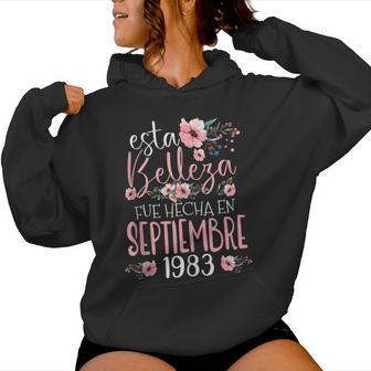 Hecha Eneptiembre 1983 Regalo 42 Años Cumpleaños In Mangas Sudadera con capucha para mujer - Regaloses