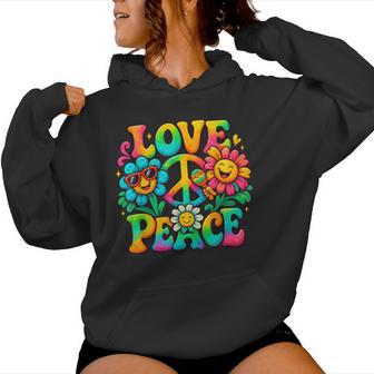 Hippie Peace Sign Love Tie Dye For Men Women Hoodie - Thegiftio UK