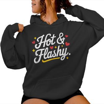 Hot & Flashy Menopause Perimenopause Hot Flash Women Hoodie - Thegiftio UK