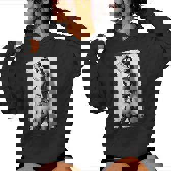 Hot Girl On 男性用 セクシー ブーティー ビキニ モデル 2 Bw レディースパーカー - Kawaiitshirt