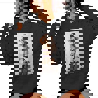 Hot Girl On 男性用 紫のセクシーなモデル レディースパーカー - Kawaiitshirt