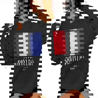 Ille De Montivilliers France Fr Drapeau Français Sweat à capuche femme - Cadeauxyz