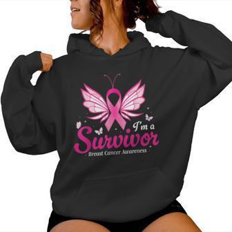 I'm A Survivor Breast Cancer Awareness Women Women Hoodie - Thegiftio UK