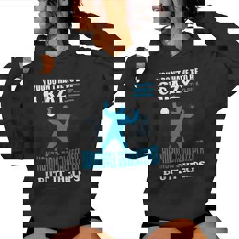 Joueur De Handball De Filles De Gardien De But Sweat à capuche femme - Cadeauxyz