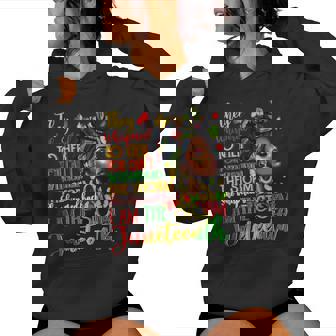 Junenth 1865 African Melanin Black History Girls Women Hoodie - Thegiftio UK