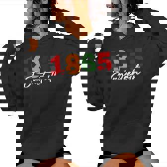 Junenth 2025 African American Junenth 1865 Women Hoodie - Thegiftio UK