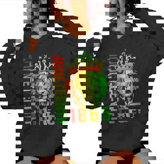 Junenth Celebrate African American Lion1865 Women Hoodie - Thegiftio UK
