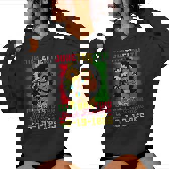 Junenth Celebrating Black Freedom Day 1865 Women Hoodie - Monsterry