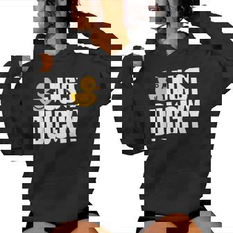 Just Duckyラバーダック レディースパーカー - Kawaiitshirt